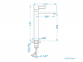 Dimenzije kuhinjske armature Maya Alveus